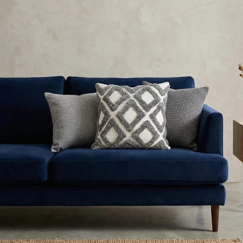 Decorative Cotton Cushion Covers with Embroidery, Tufting, and Printed Designs