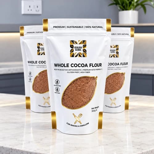 Whole Cocoa Flour for Specialty Baking and Traditional Swallow Preparations