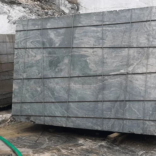 Polished Grey Marble Tile with Bold White Natural Veining