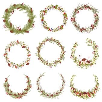 Artificial Wreaths & Decorative Branches