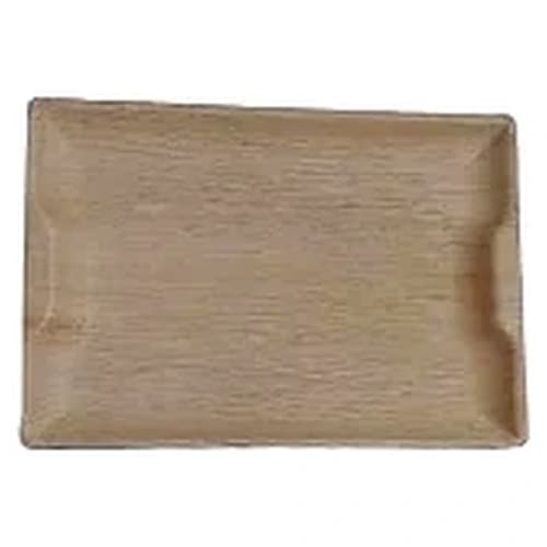 Rectangular Areca Palm Leaf Serving Tray for Catering and Food Service
