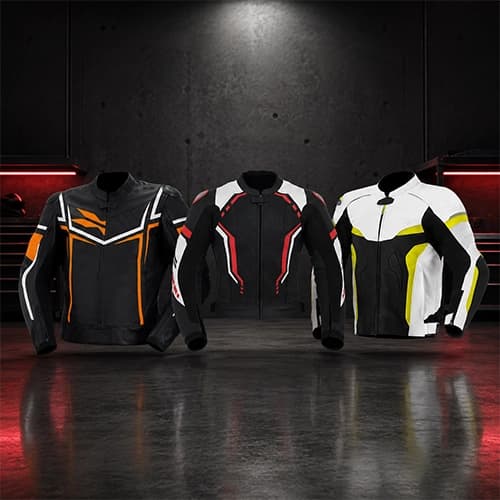 Sport Textile Motorcycle Jackets with Contrast Panels — Assorted Variants