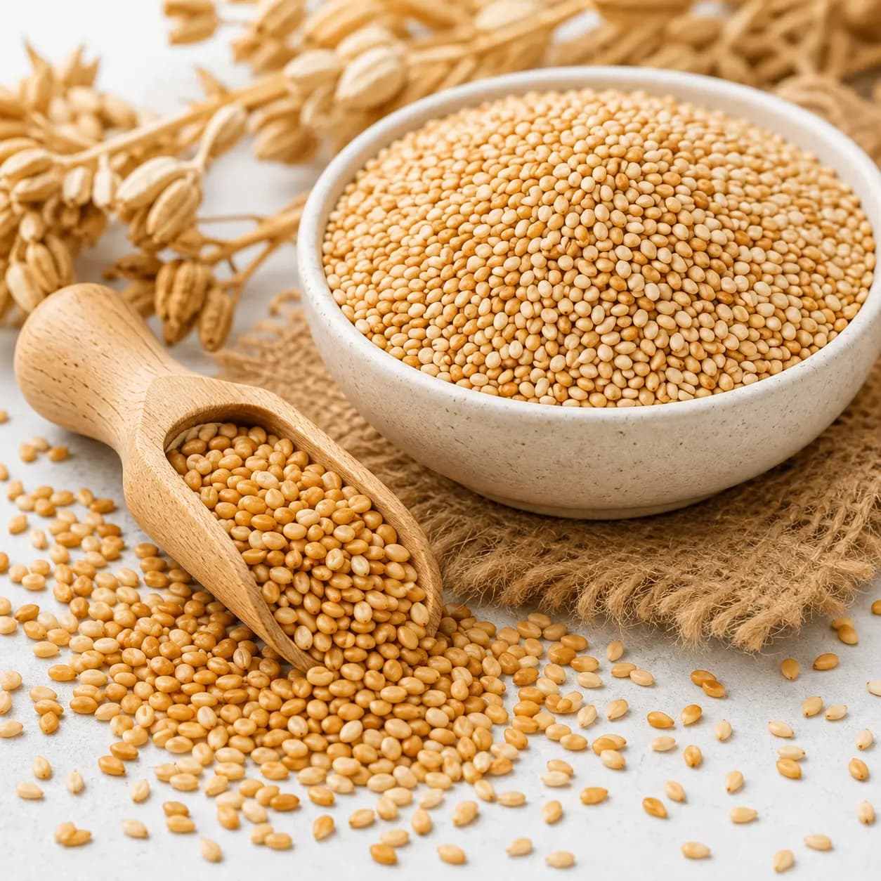 Premium Golden Sesame Seeds for Food Processing and Export