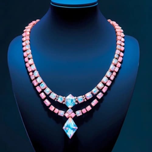 Luxury Dual-Strand Crystal Gemstone Statement Necklace for Wholesale Fashion Accessories