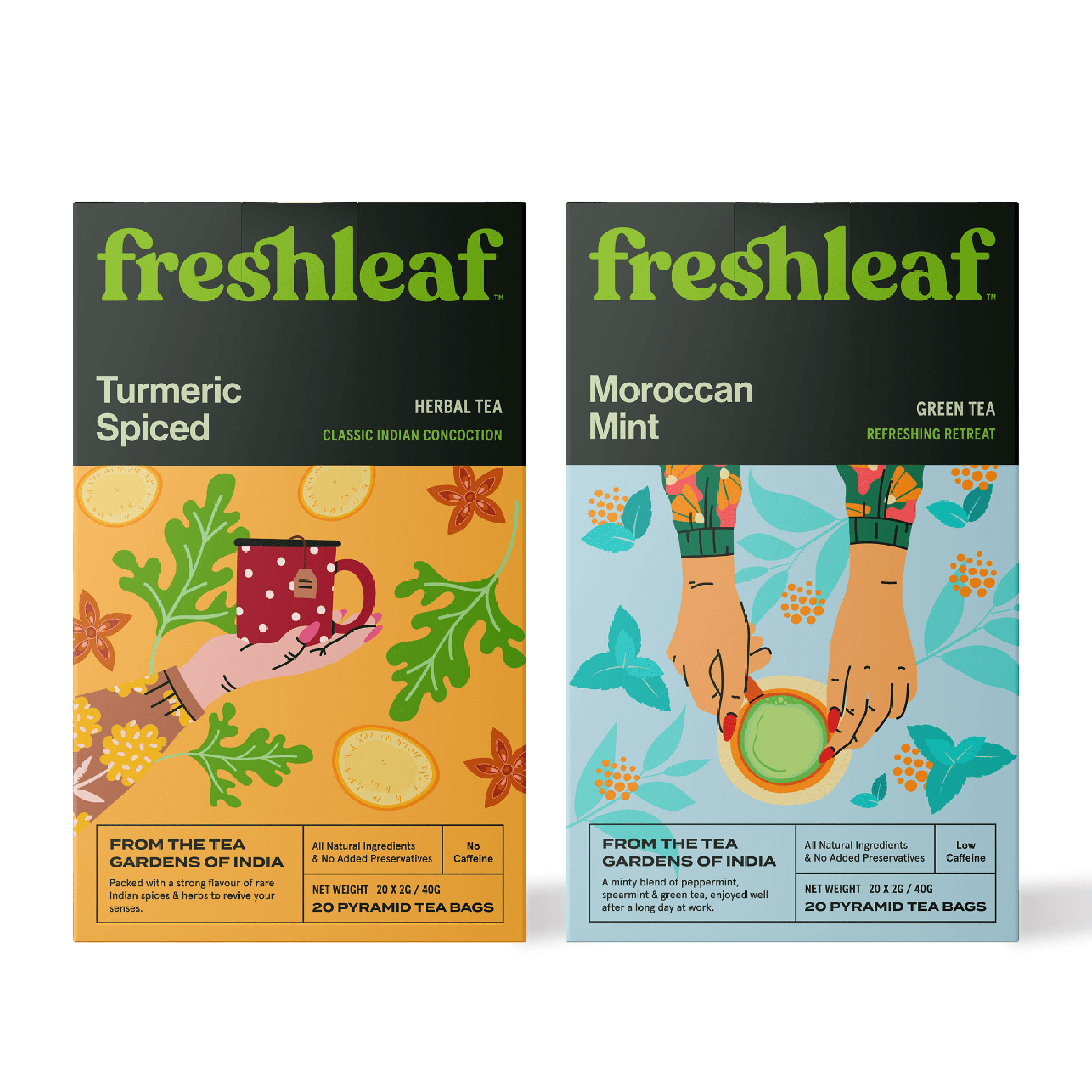 Fruit-Infused & Spiced Blends (Moroccan Mint, Chai)