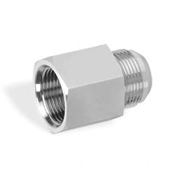 Precision Stainless Steel Threaded Pipe Adapter for Industrial Fluid Systems