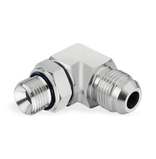 Industrial Stainless Steel 90-Degree Swivel Elbow Fitting for Fluid Systems