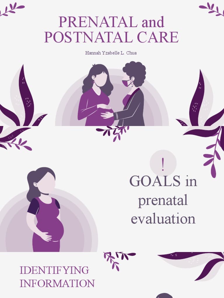 Prenatal, Postnatal & Gender-Specific