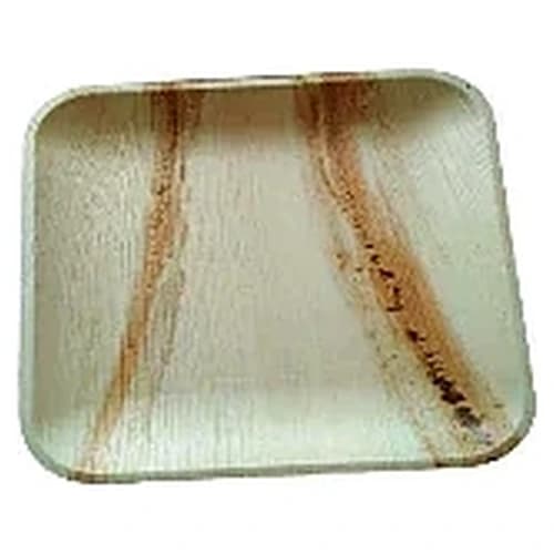 Eco-Friendly Areca Palm Leaf Square Plate for Disposable Food Service